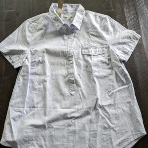 J. Crew Light Blue Short Sleeve Top